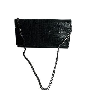 Express Black Mesh Evening‎ Bag with Chain Strap (NWT)